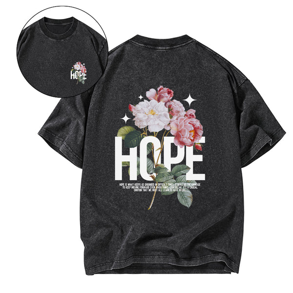 Hope Is Foundational To Faith Christian Washed T-Shirt