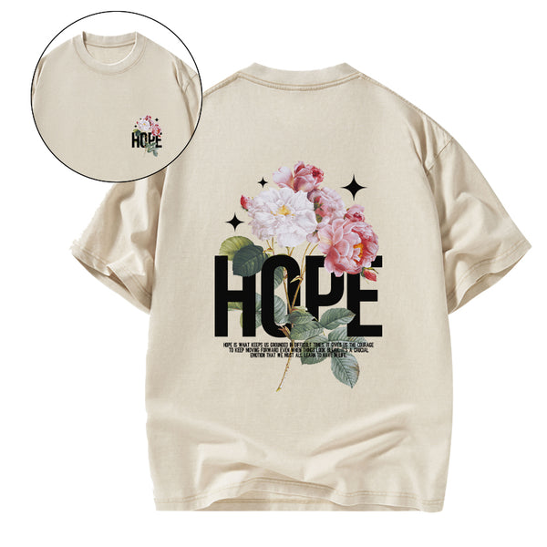 Hope Is Foundational To Faith Christian Washed T-Shirt