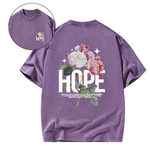 Hope Is Foundational To Faith Christian Washed T-Shirt