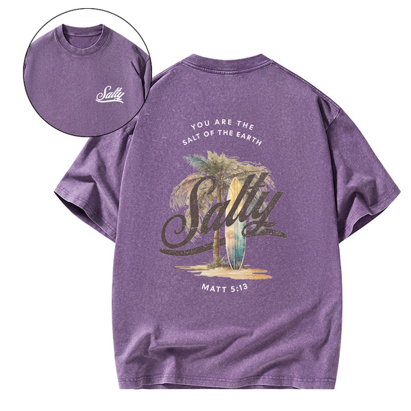 You Are The Salt Of The Earth Christian Washed T-Shirt