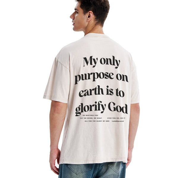 GC-WTSKNEW0011 My Only Purpose Christian Washed T-Shirt