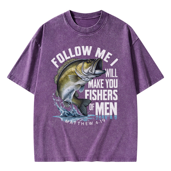 Fishers Of Men Christian Washed T-Shirt