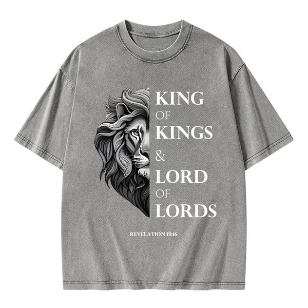 King Of Kings Christian Washed T-Shirt