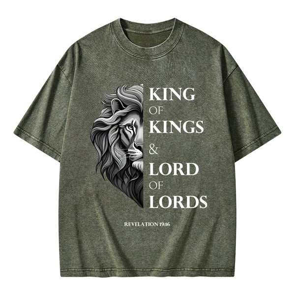 King Of Kings Christian Washed T-Shirt