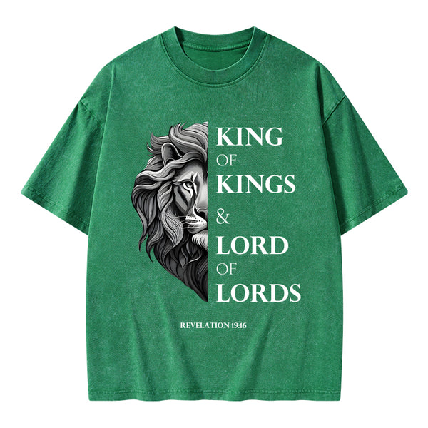 King Of Kings Christian Washed T-Shirt