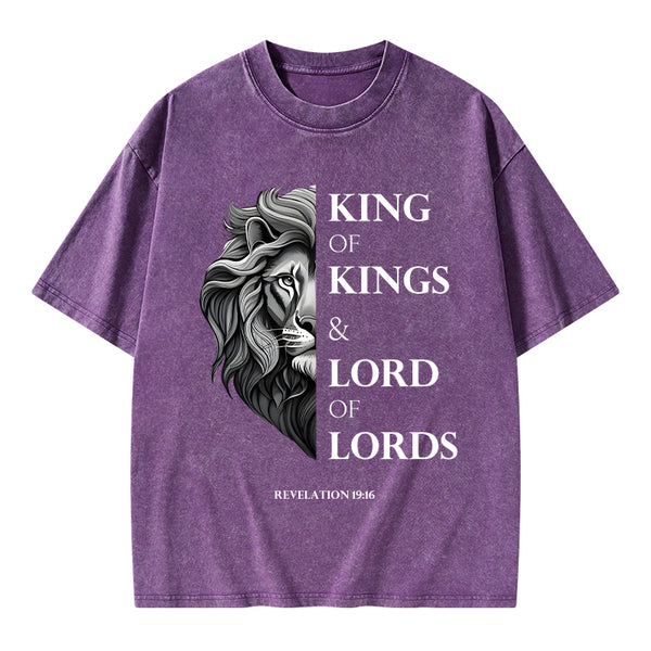 King Of Kings Christian Washed T-Shirt