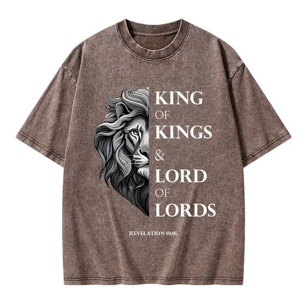 King Of Kings Christian Washed T-Shirt