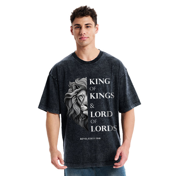 King Of Kings Christian Washed T-Shirt