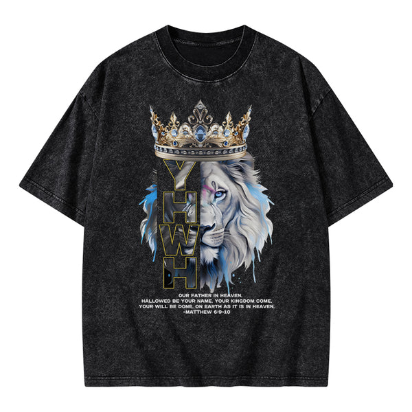 On Earth As It Is In Heaven Christian Washed T-Shirt