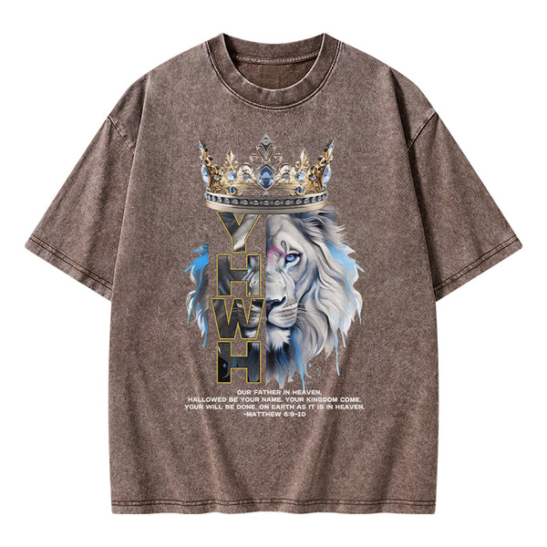On Earth As It Is In Heaven Christian Washed T-Shirt