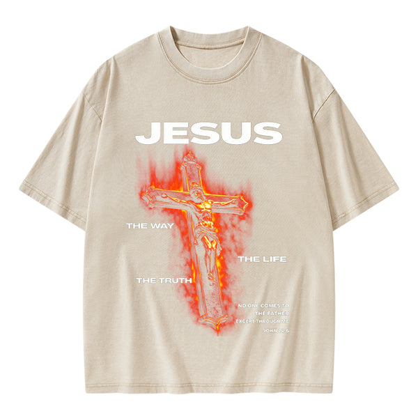 I Am The Way Christian Washed T-Shirt