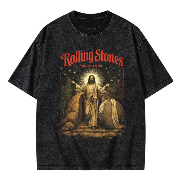 Rolling Stones Christian Washed T-Shirt