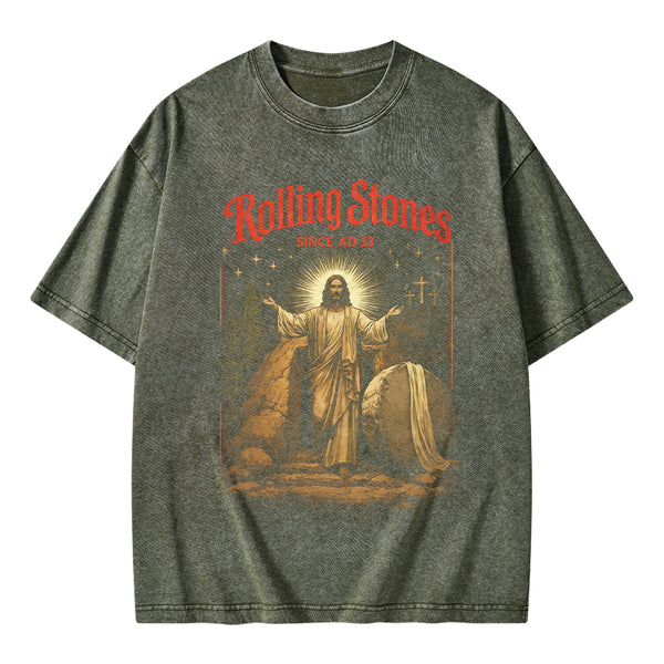 Rolling Stones Christian Washed T-Shirt