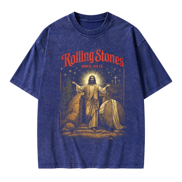 Rolling Stones Christian Washed T-Shirt