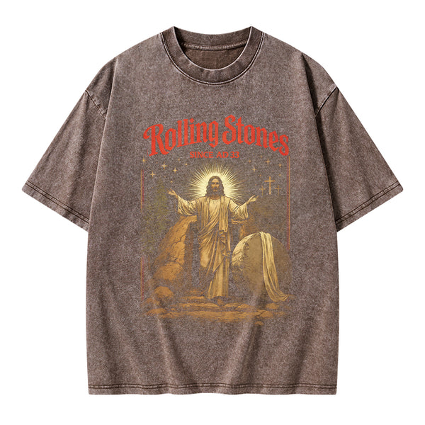 Rolling Stones Christian Washed T-Shirt