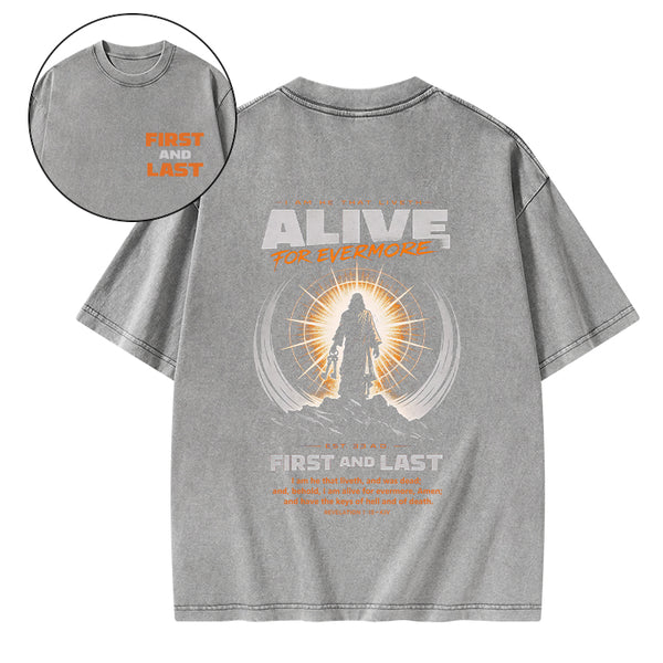 First And Last Christian Washed T-Shirt