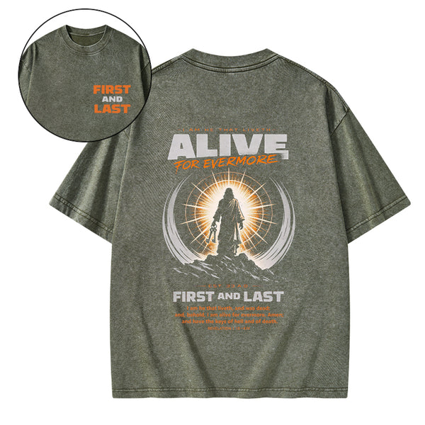 First And Last Christian Washed T-Shirt