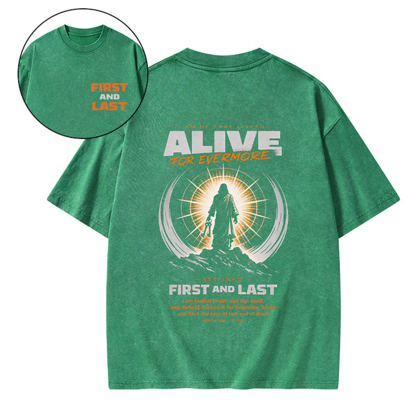 First And Last Christian Washed T-Shirt
