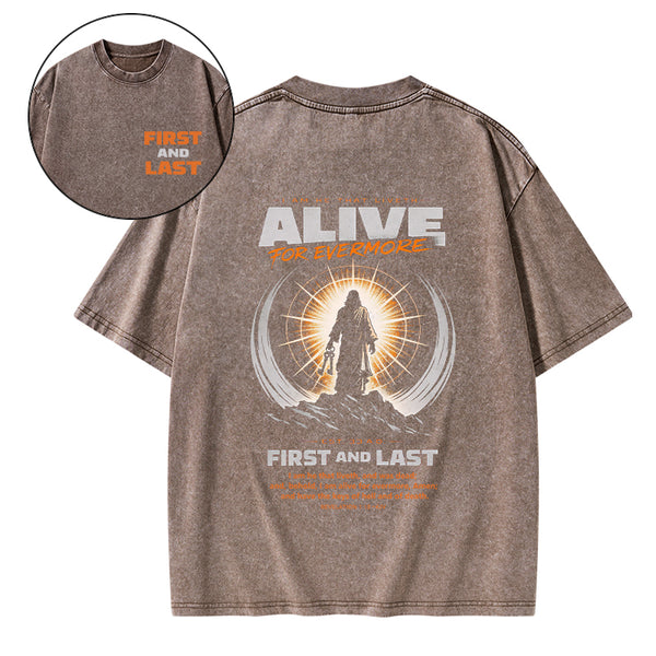 First And Last Christian Washed T-Shirt