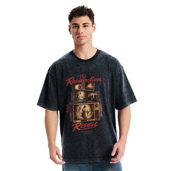 The Resurrection Risen Christian Washed T-Shirt