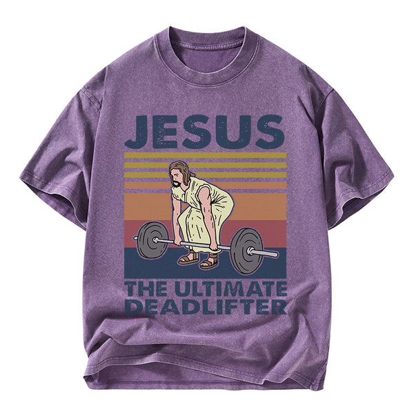 Jesus The Ultimate Deadlifter Vintage T-Shirt
