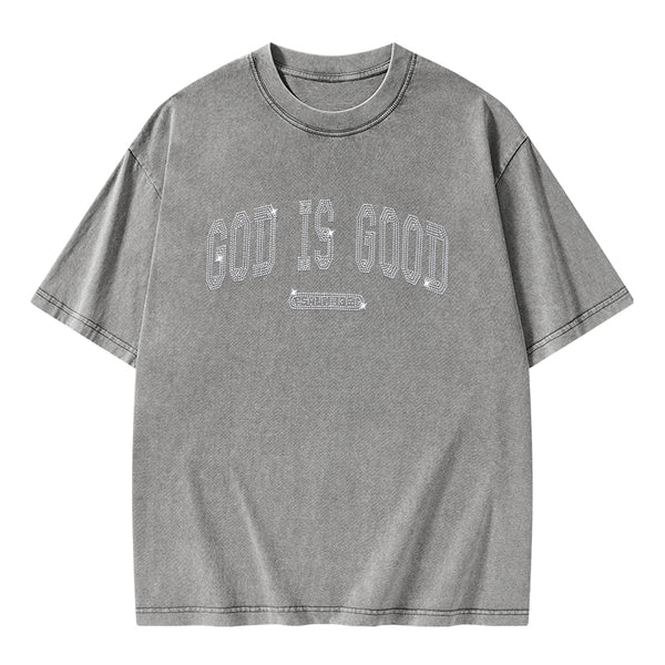 God Is Good Christian Washed T-Shirt
