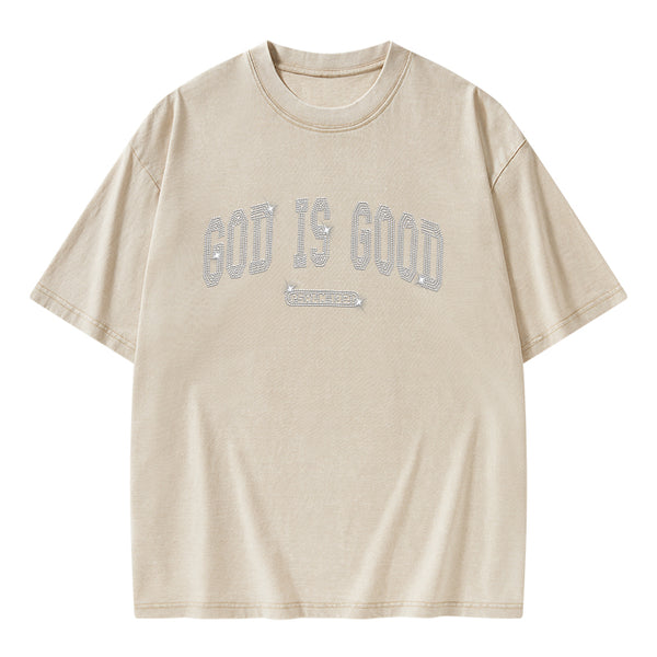 God Is Good Christian Washed T-Shirt