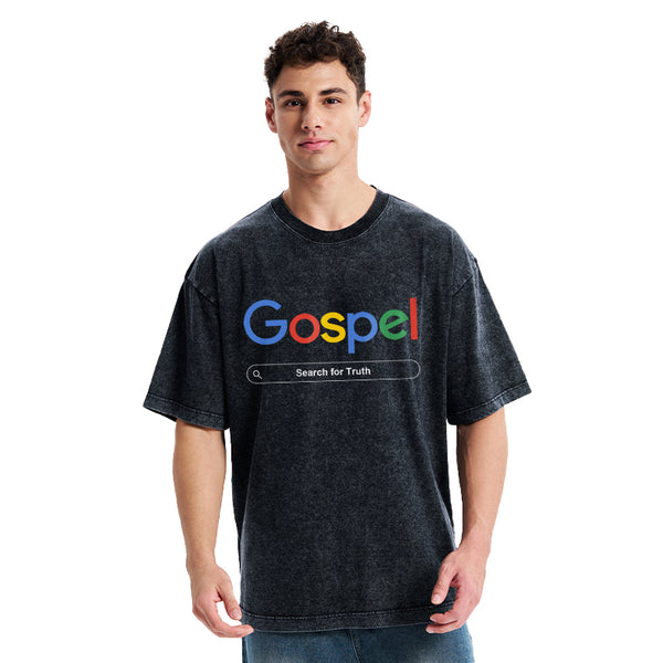 Gospel Search For Truth Christian Washed T-Shirt