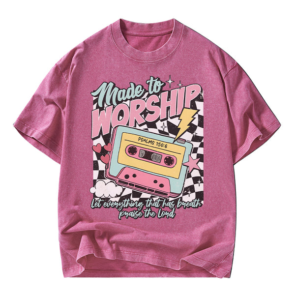 If The Stars Were Made To Worship Christian Washed T-Shirt