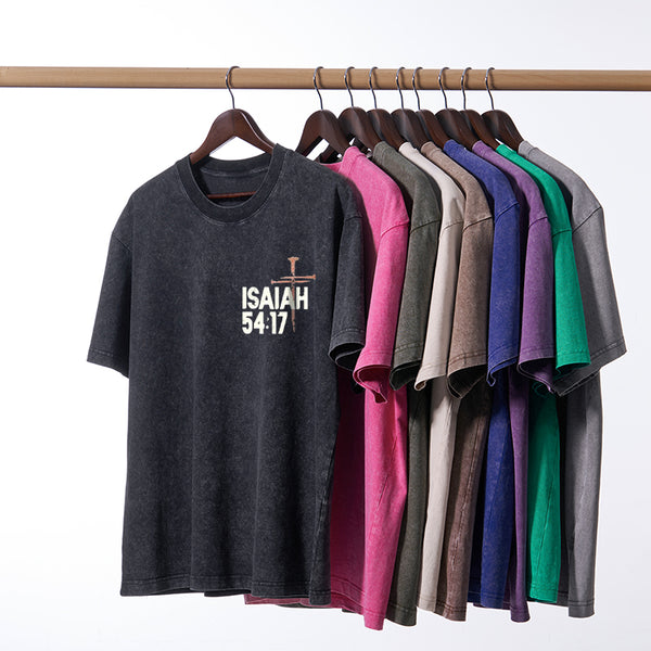 No Weapon Christian Washed T-Shirt