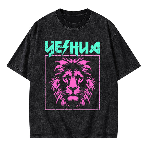 Retro Lion Yeshua Christian T-Shirt