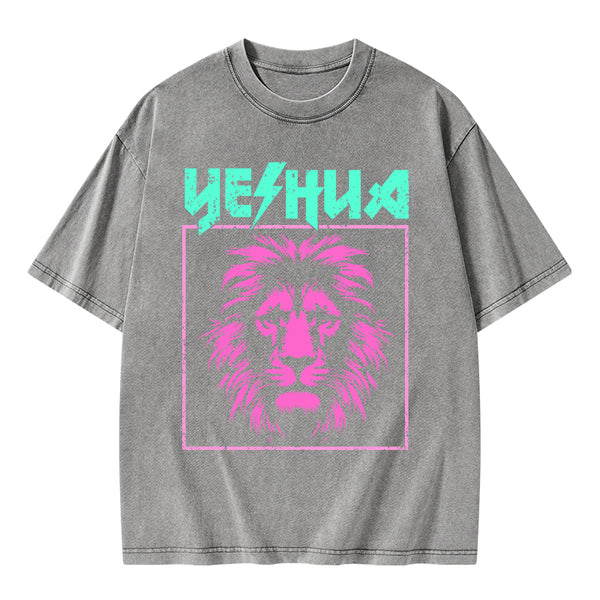 Retro Lion Yeshua Christian T-Shirt