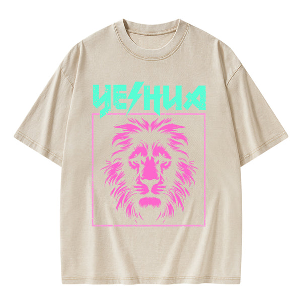 Retro Lion Yeshua Christian T-Shirt
