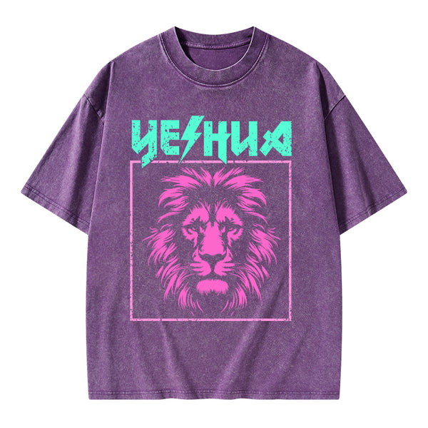 Retro Lion Yeshua Christian T-Shirt