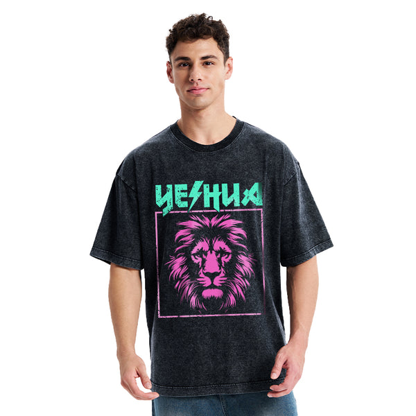 Retro Lion Yeshua Christian T-Shirt