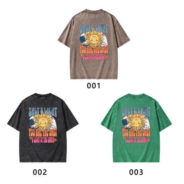 Salt And Light Christian Washed T-Shirt
