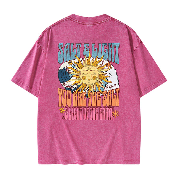 Salt And Light Christian Washed T-Shirt