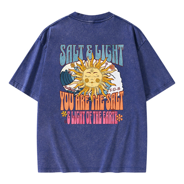 Salt And Light Christian Washed T-Shirt