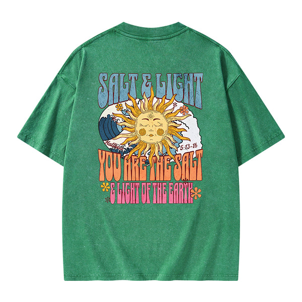 Salt And Light Christian Washed T-Shirt