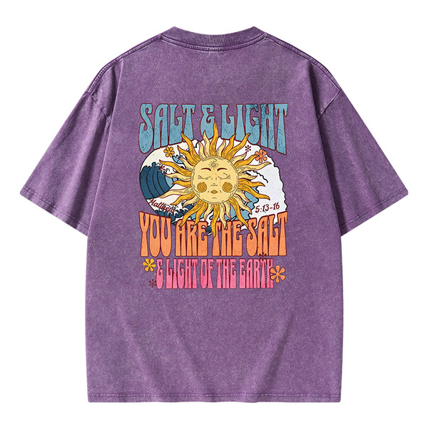 Salt And Light Christian Washed T-Shirt