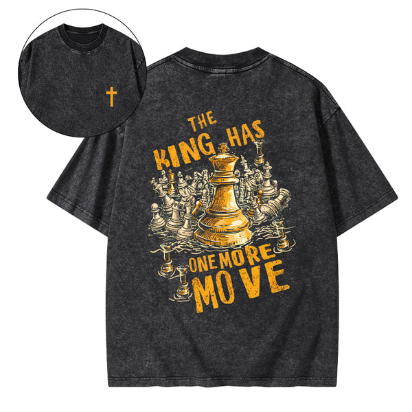 The King Has One More Move Christian Washed T-Shirt