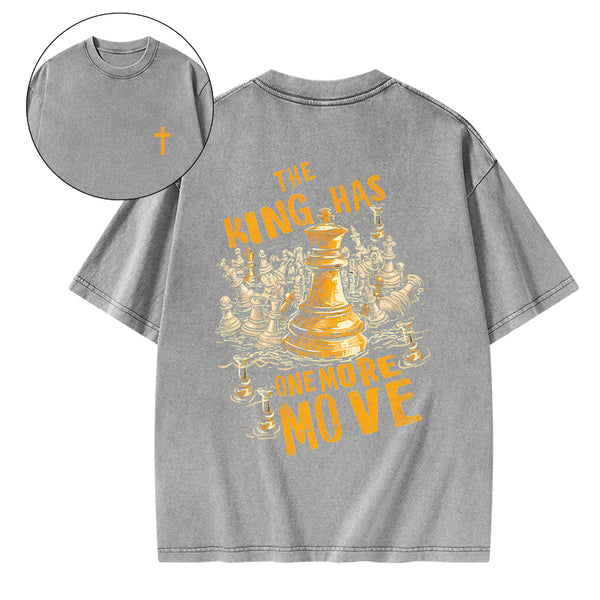 The King Has One More Move Christian Washed T-Shirt