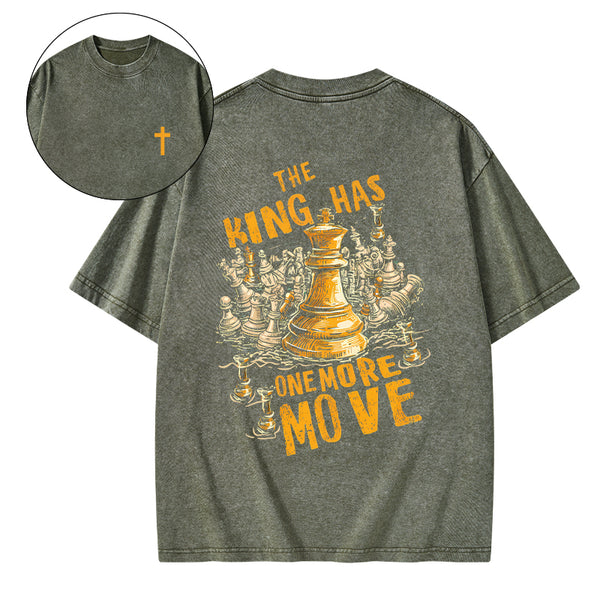 The King Has One More Move Christian Washed T-Shirt