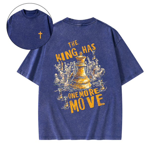 The King Has One More Move Christian Washed T-Shirt