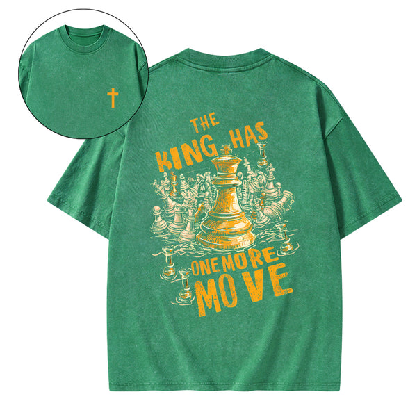 The King Has One More Move Christian Washed T-Shirt