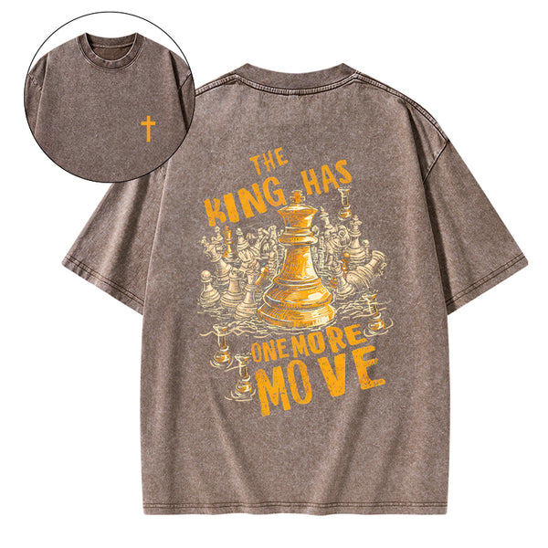 The King Has One More Move Christian Washed T-Shirt