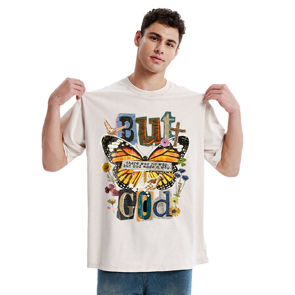 There Was No Way But God Made A Way Christian Washed T-Shirt