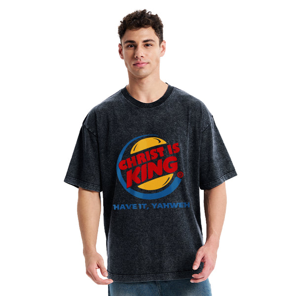Christ Is King Christian Washed T-Shirt