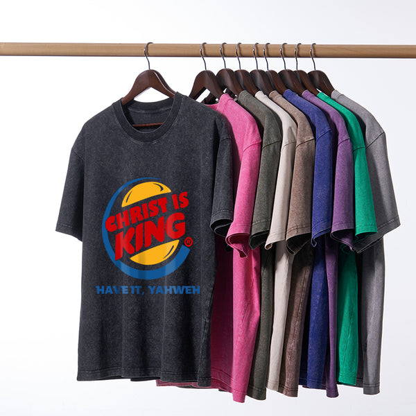 Christ Is King Christian Washed T-Shirt