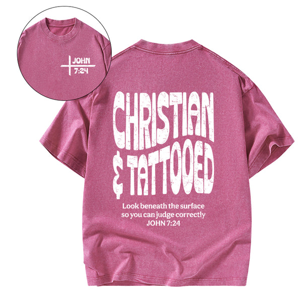 Christian & Tattooed Christian Washed T-Shirt
